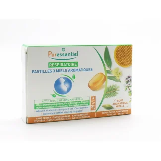 Puressentiel Respiratoire 3 Miels Aromatiques 18 pastilles