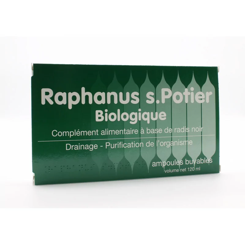 Raphanus s. Potier Biologique 12 ampoules