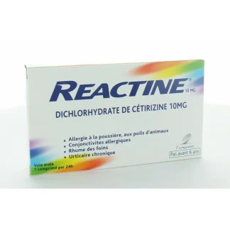 Reactine Allergie 10mg 7 comprimés