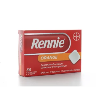 Rennie Orange 36 comprimés à croquer