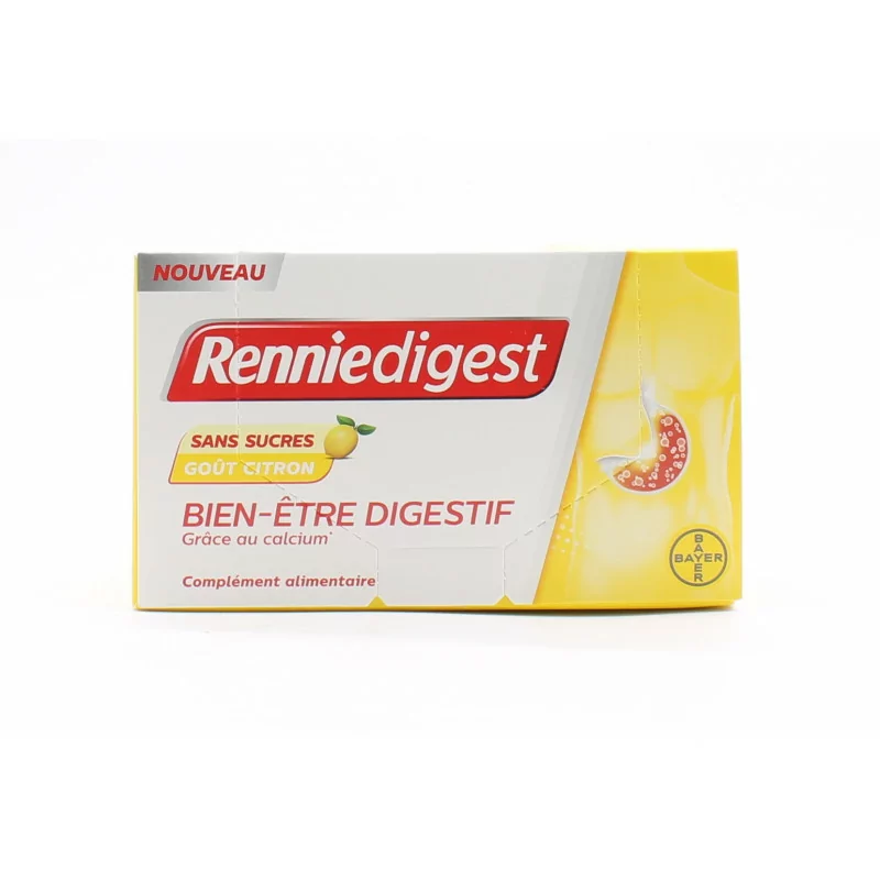 Renniedigest Bien-être Digestif Sans Sucres Goût Citron 20 sachets