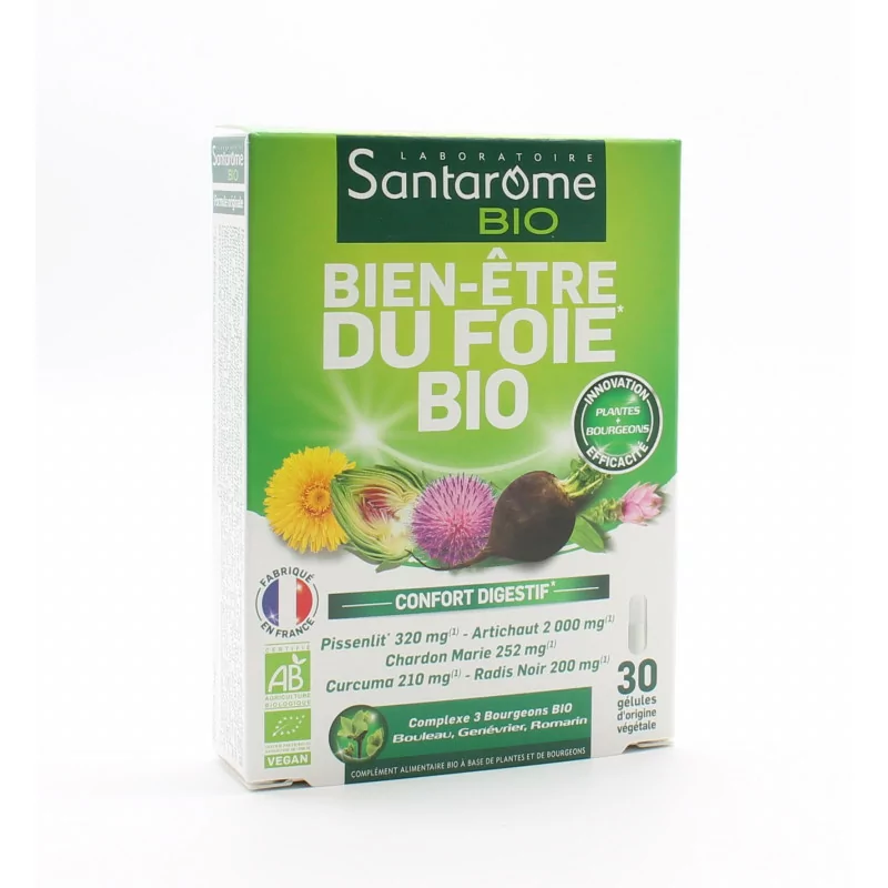 Santarôme Bio Bien-être du Foie Bio 30 gélules