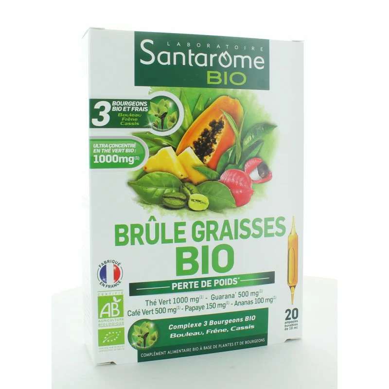 Santarome Bio Brûle Graisses 20 ampoules