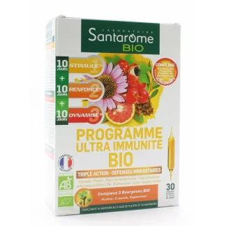 Santarome Bio Programme Ultra Immunité 30 ampoules