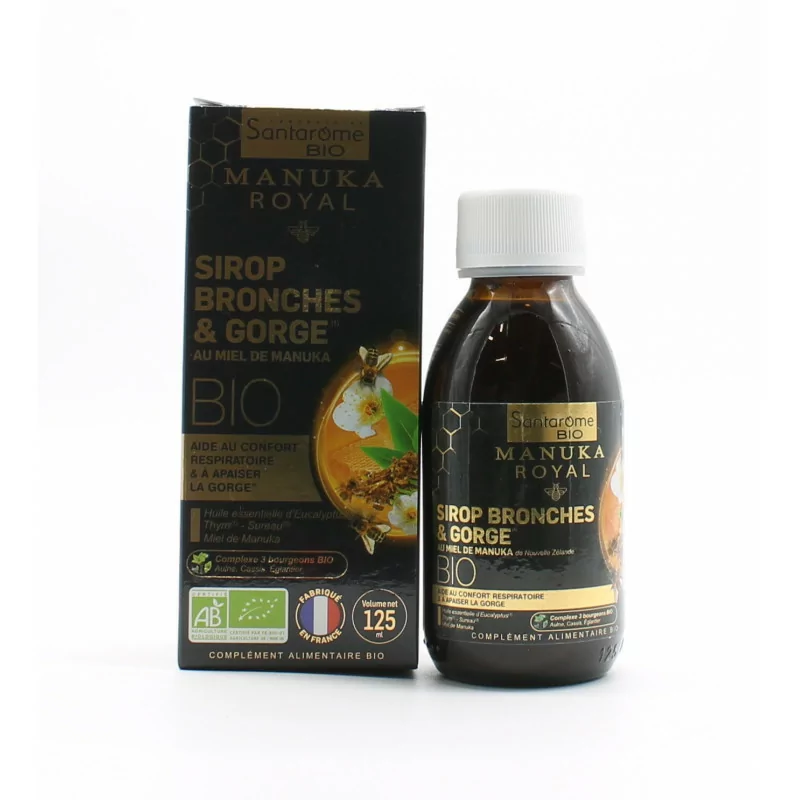 Santarome Manuka Royal Sirop Bronches et Gorge 125ml