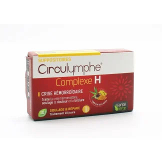 Santé Verte Circulymphe Complexe H 10 suppositoires