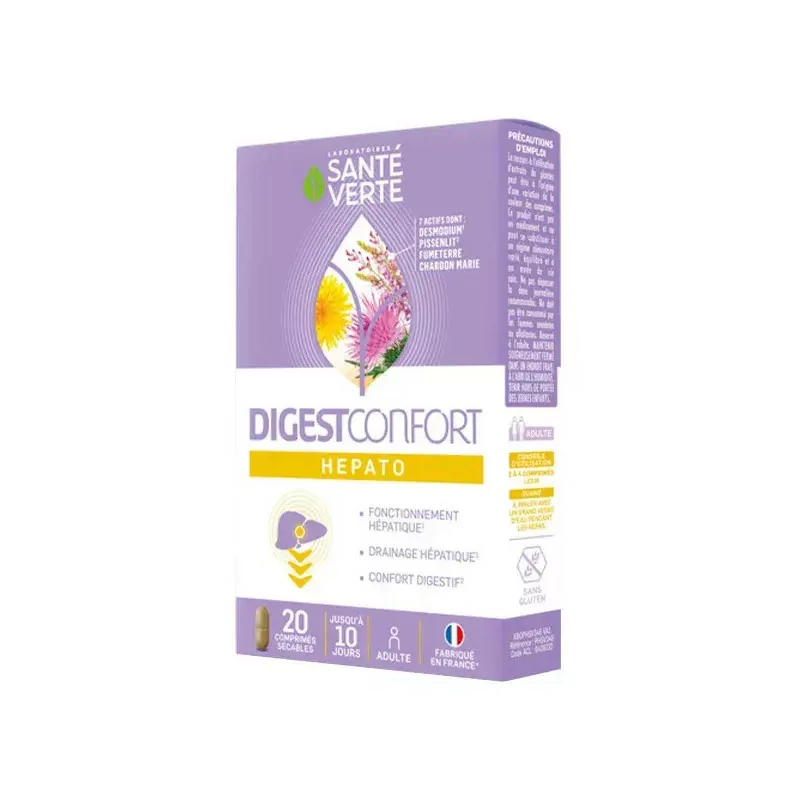 Santé Verte Digest Confort Hepato 20 comprimés
