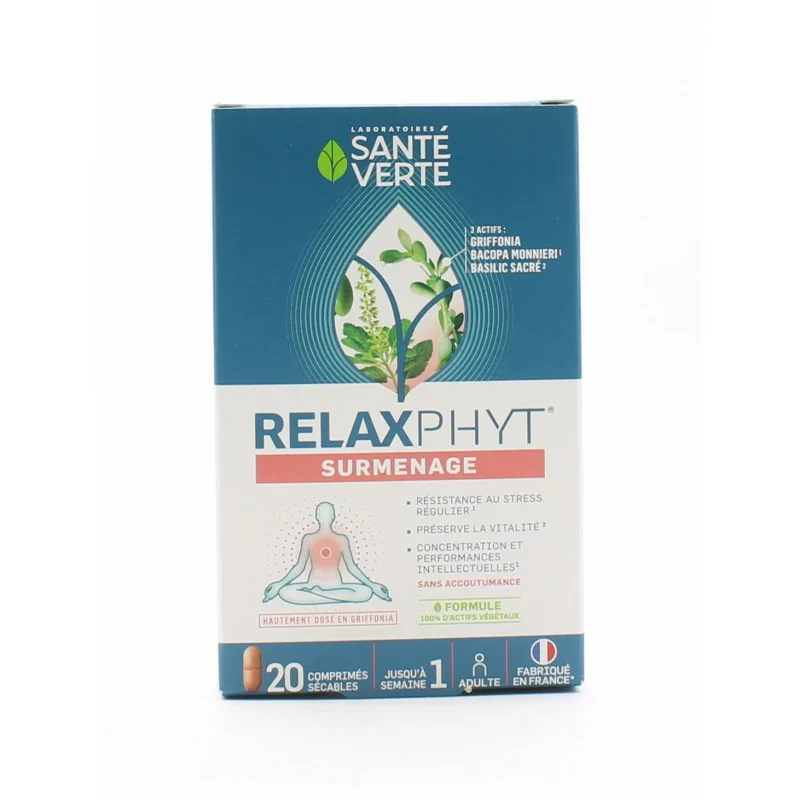 Santé Verte Relaxphyt Surmenage 20 comprimés