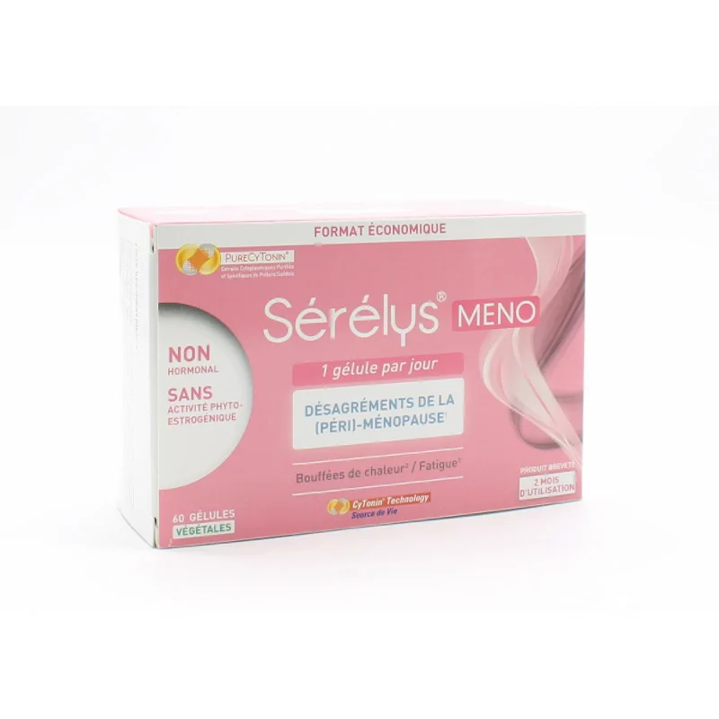 Sérélys Meno Désagréments de la (Péri)-Ménopause 60 gélules