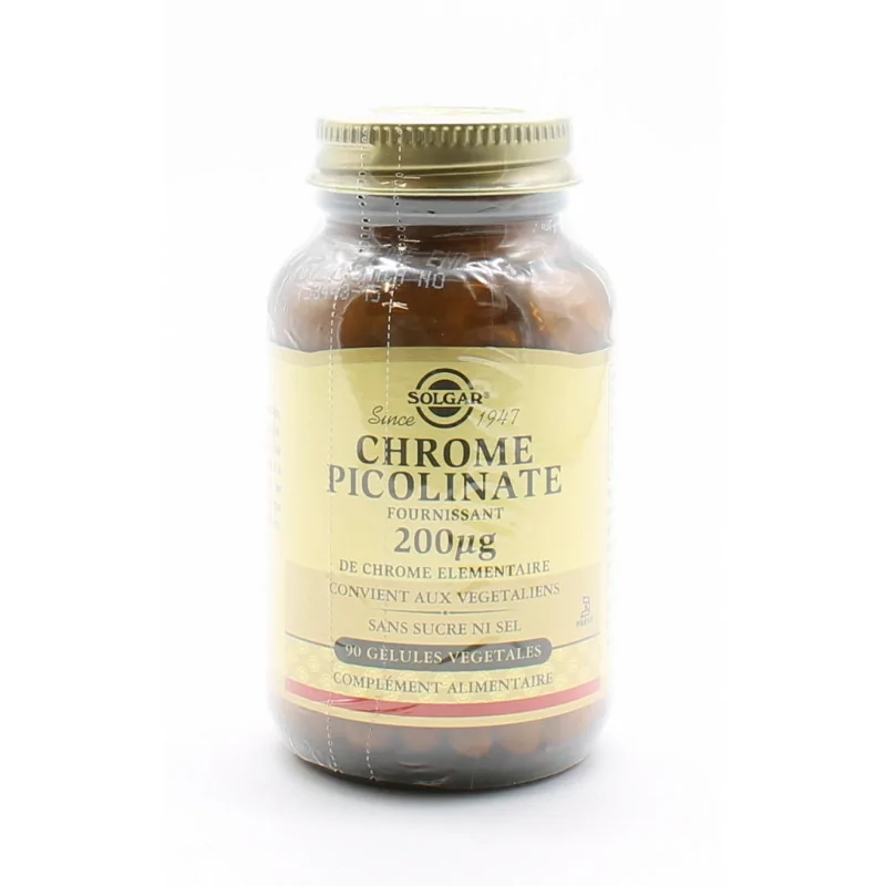 Solgar Chrome Picolinate 200µg 90 gélules
