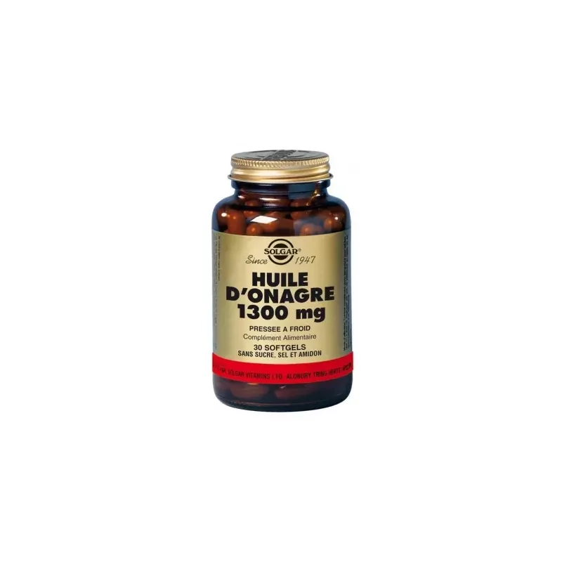 Solgar Huile d'Onagre 1300mg 30 softgels