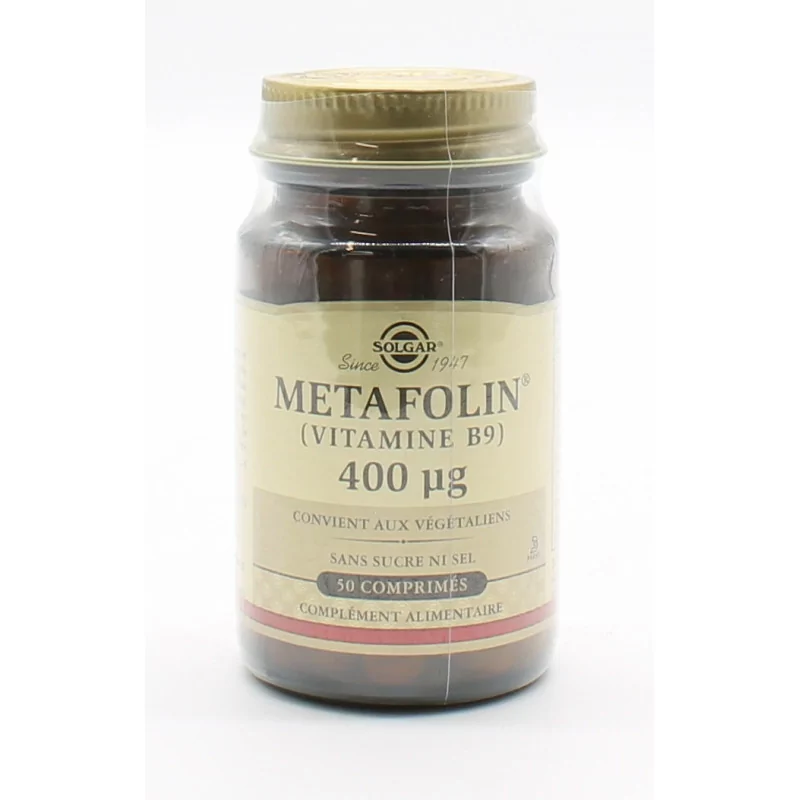 Solgar Metafolin 400µg 50 comprimés