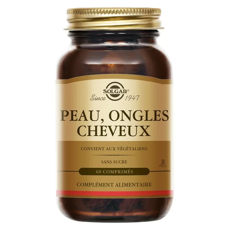 Solgar Peau Ongles Cheveux 60 comprimés