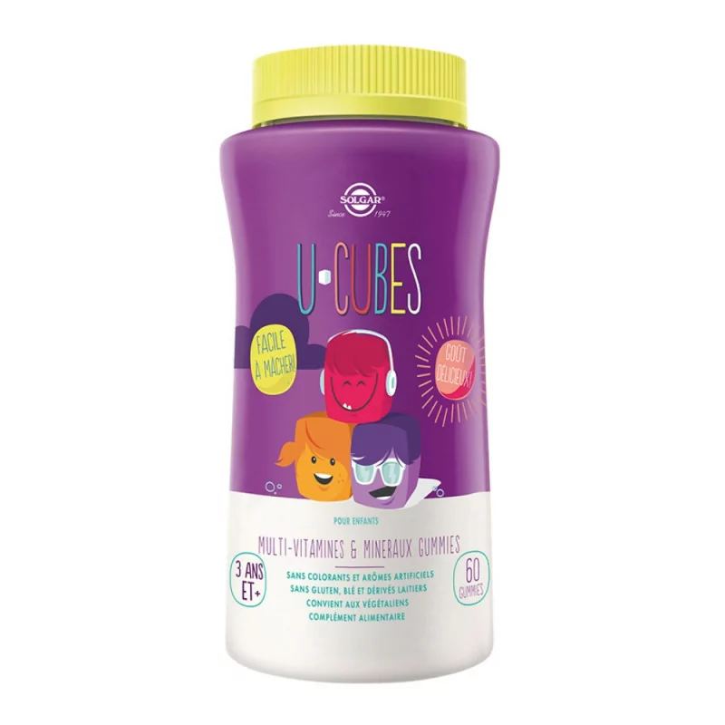 Solgar U-Cubes Multi-vitamines et Minéraux 60 gummies