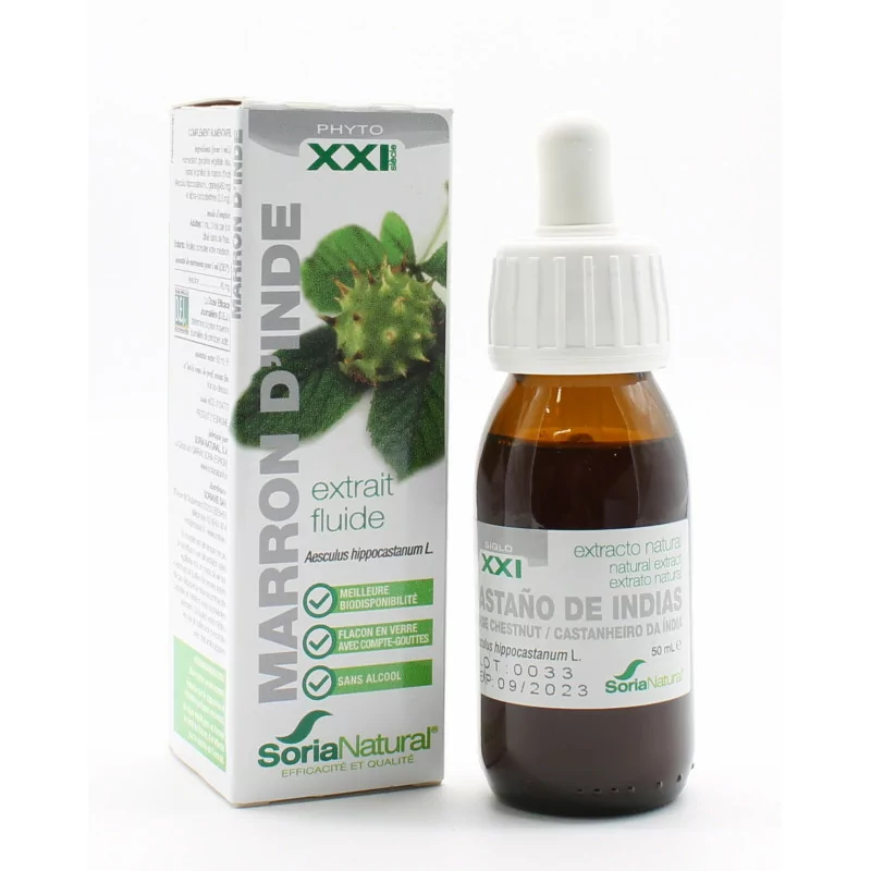 Soria Natural Marron d'Inde Extrait Fluide 50ml