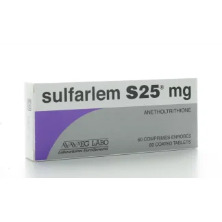 Sulfarlem 25 mg 60 comprimés