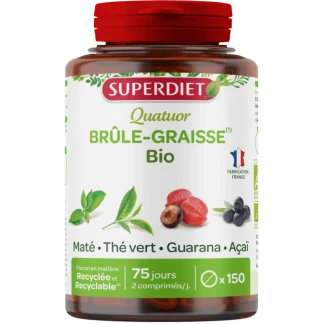 Superdiet Quatuor Brûle-graisse Bio 150 gélules