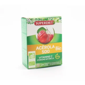 Superdiet Acérola 500 Bio 24 comprimés