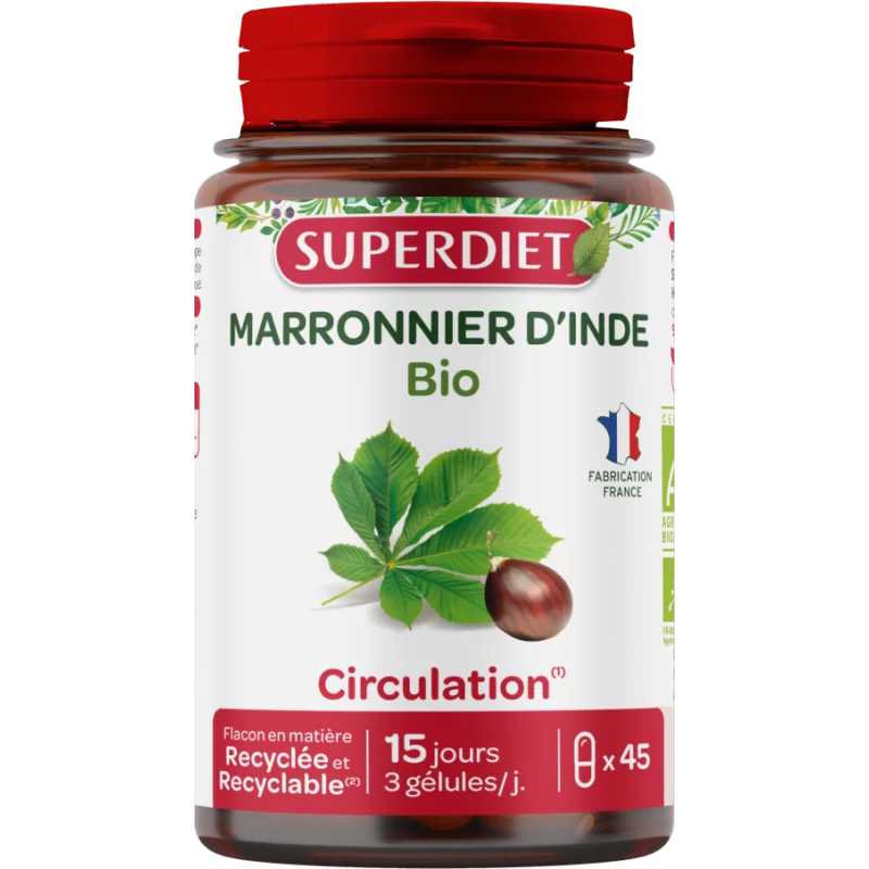 Superdiet Marronnier d'Inde Bio 45 gélules