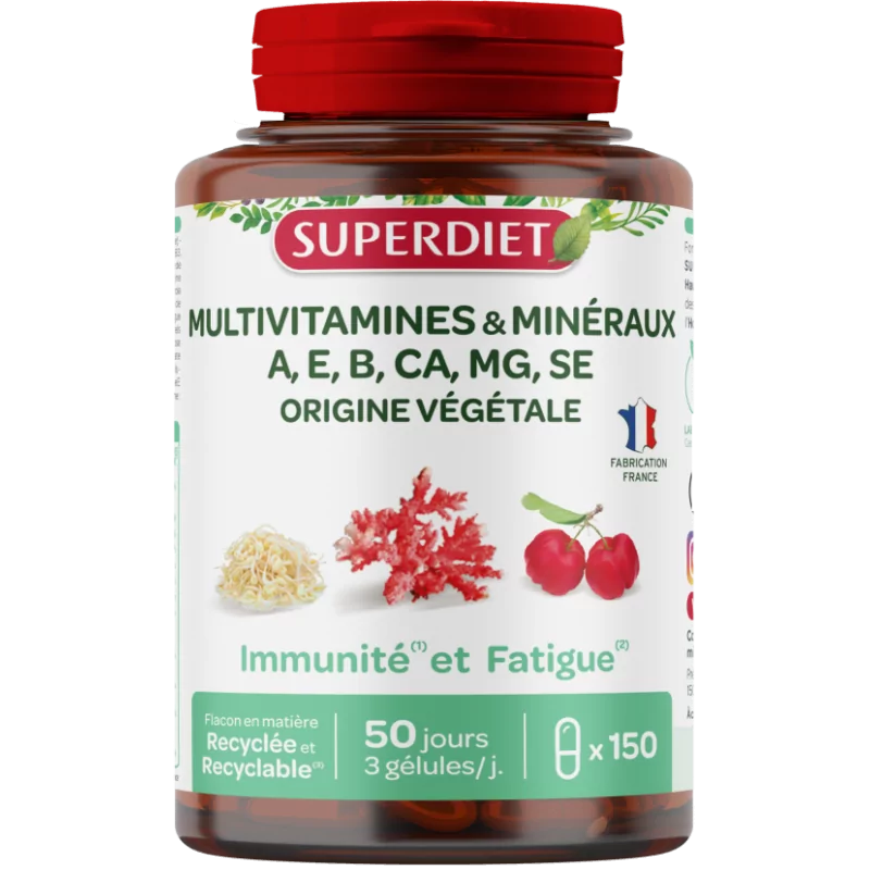 Superdiet Multivitamines & Minéraux 150 gélules