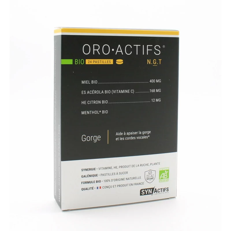 SynActifs OroActifs Bio 24 pastilles