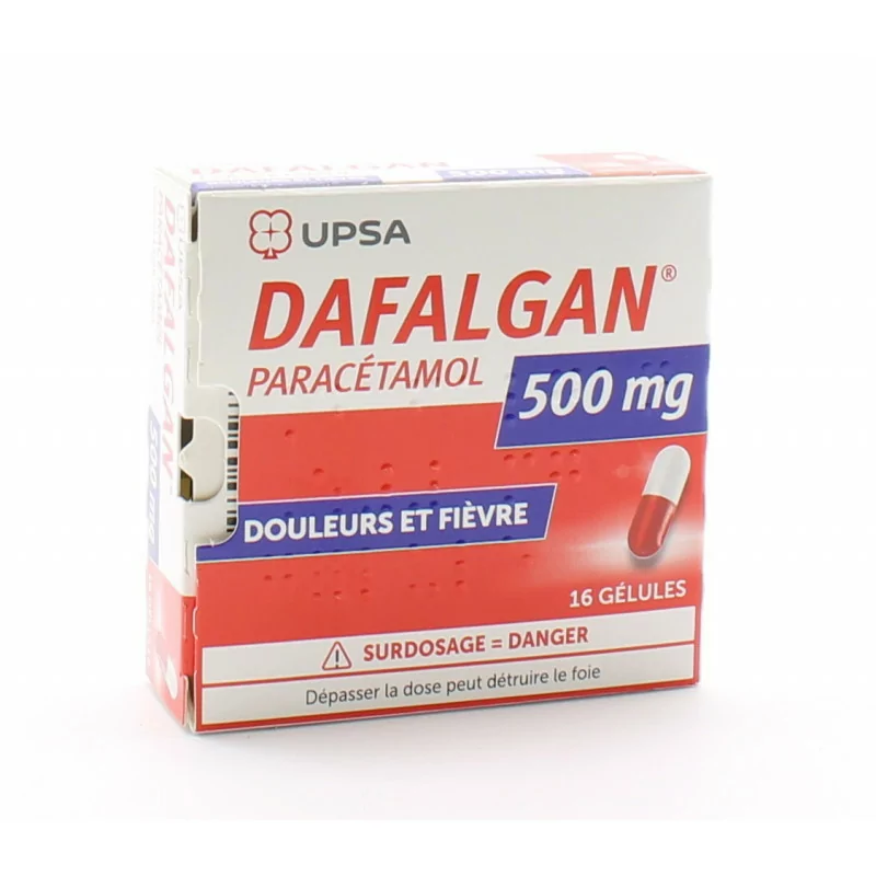 Dafalgan 500mg 16 gélules