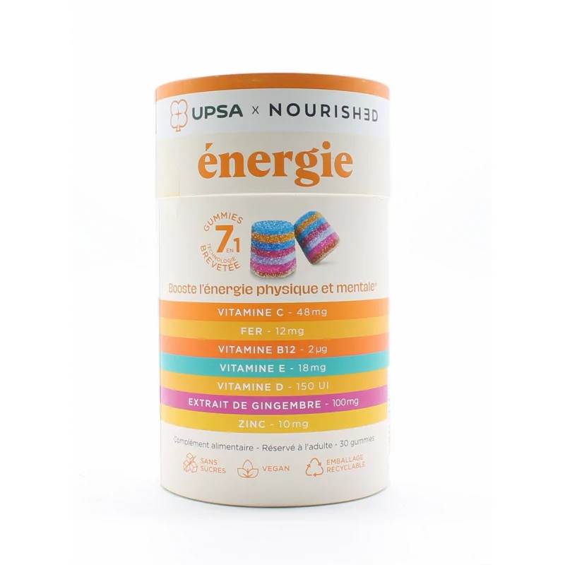 Upsa x Nourished Energie 30 gummies