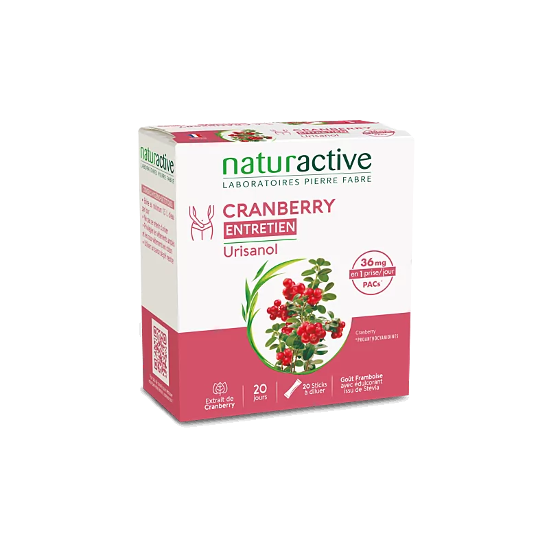 Naturactive Urisanol Cranberry Entretien 20 sticks