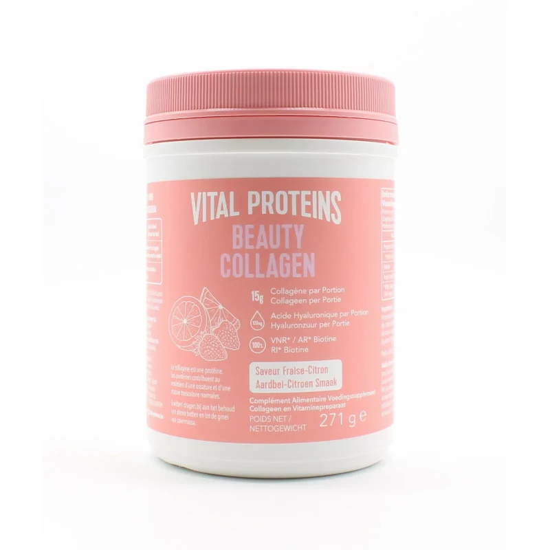 Vital Proteins Beauty Collagen Saveur Fraise Citron 271g