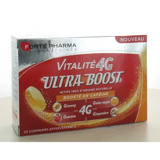 Vitalité 4G Ultra Boost Forté Pharma 20 comprimés effervescents