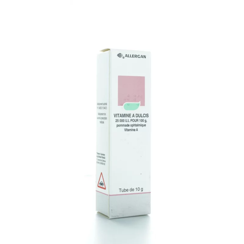 Vitamine A Dulcis 25000 U.l pour 100gr Pommade Ophtalmique 10g