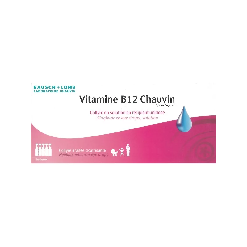 Collyre Vitamine B12 Chauvin 10 unidoses