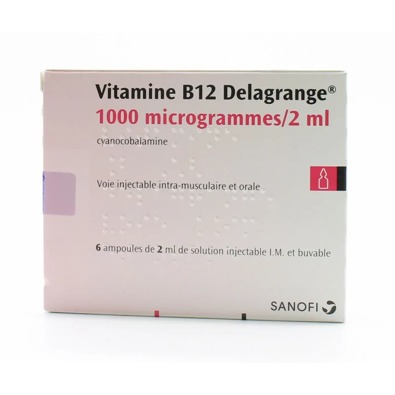 Vitamine B12 Delagrange 1000µg/2ml 6X2ml