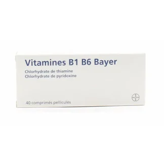 Bayer Vitamine B1 B6 40 comprimés