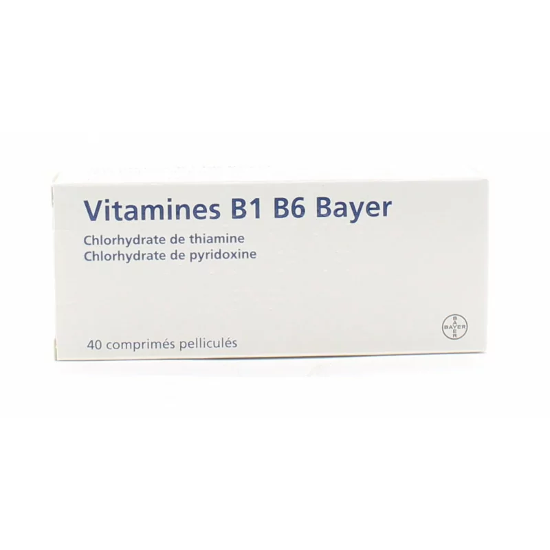 Bayer Vitamine B1 B6 40 comprimés