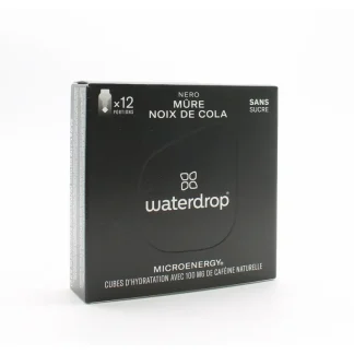 Waterdrop Microenergy Nero Mûre Noix de Cola 12 portions