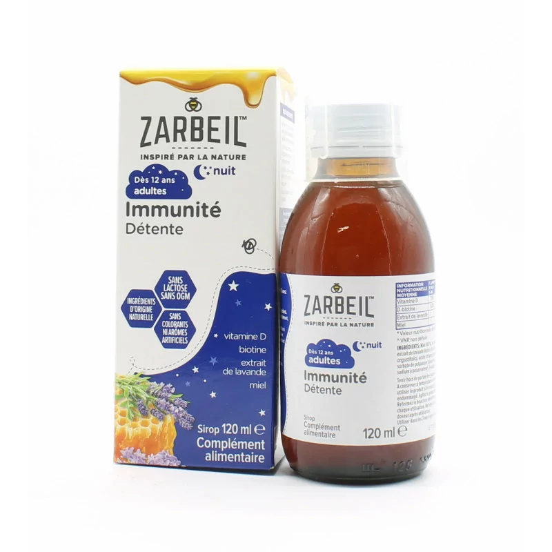 Zarbeil Sirop Immunité Détente Nuit 120ml