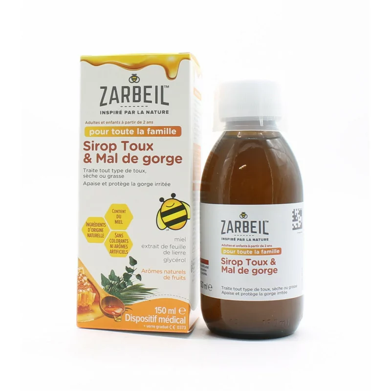 Zarbeil Sirop Toux & Mal de Gorge 150ml