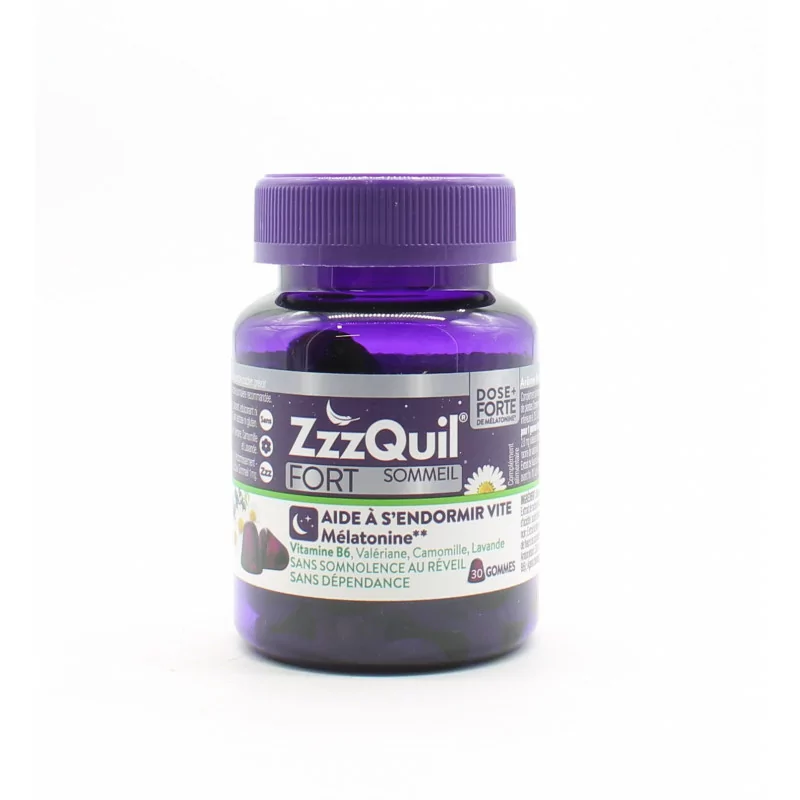 ZzzQuil Fort Sommeil Arôme Fruits des Bois 30 gommes
