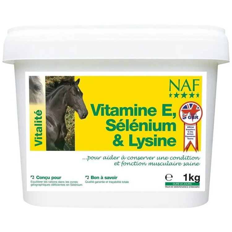 Complément NAF Vitamine E, Sélénium & Lysine