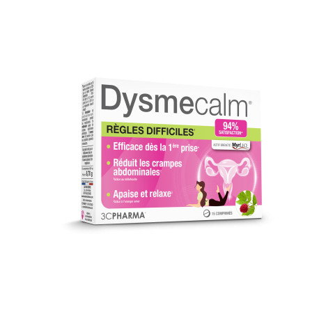DysmeCalm Règles difficiles 15 Comprimés Les 3 Chênes