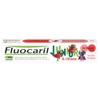 Fluocaril Dentifrice Junior 6-13 ans Fruits rouges Bi-fluoré 145 mg