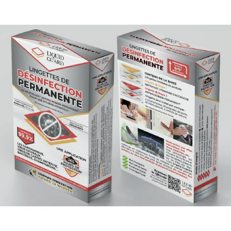 Lingettes de désinfection permanente LiquidGuard