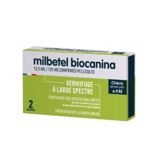 MILBETEL 12,5 mg/125 mg vermifuge chien comprimés Biocanina