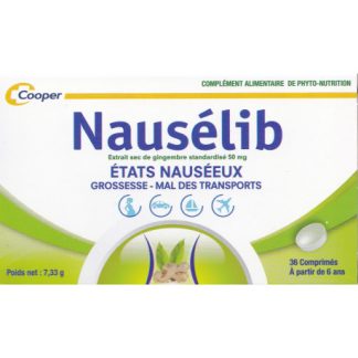 Nauselib nausées, 36 comprimés Cooper