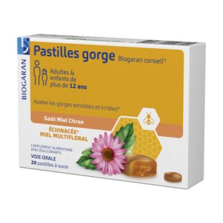 Pastilles Gorge Miel Citron Biogaran Conseil