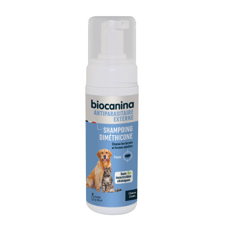 Shampoing Mousse sans rinçage et sans pesticide Biocanina