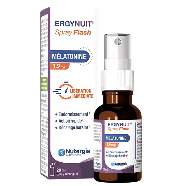 Nutergia Ergynuit Flash Spray Мелатонин 1,9 мг