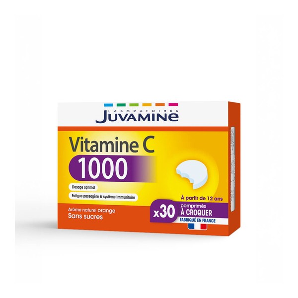 Жевательные таблетки Juvamine с витамином С 1000