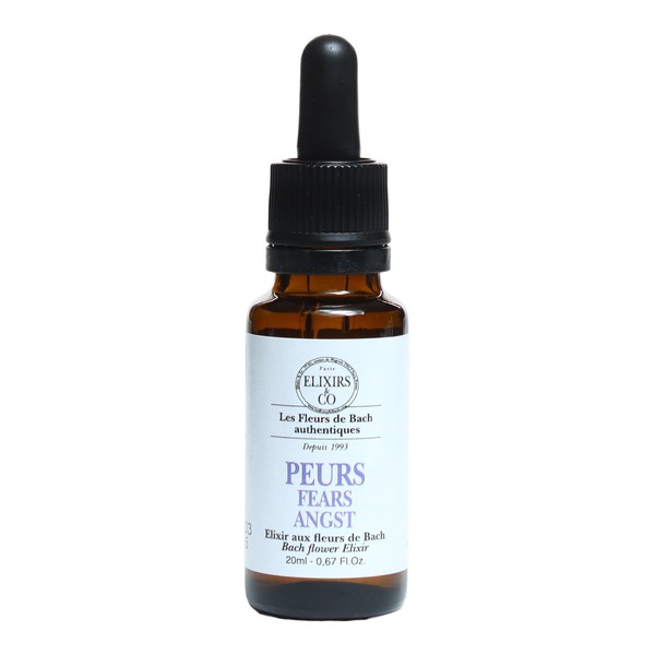 Капли цветочных эссенций Баха от Elixirs and Co для снятия страхов